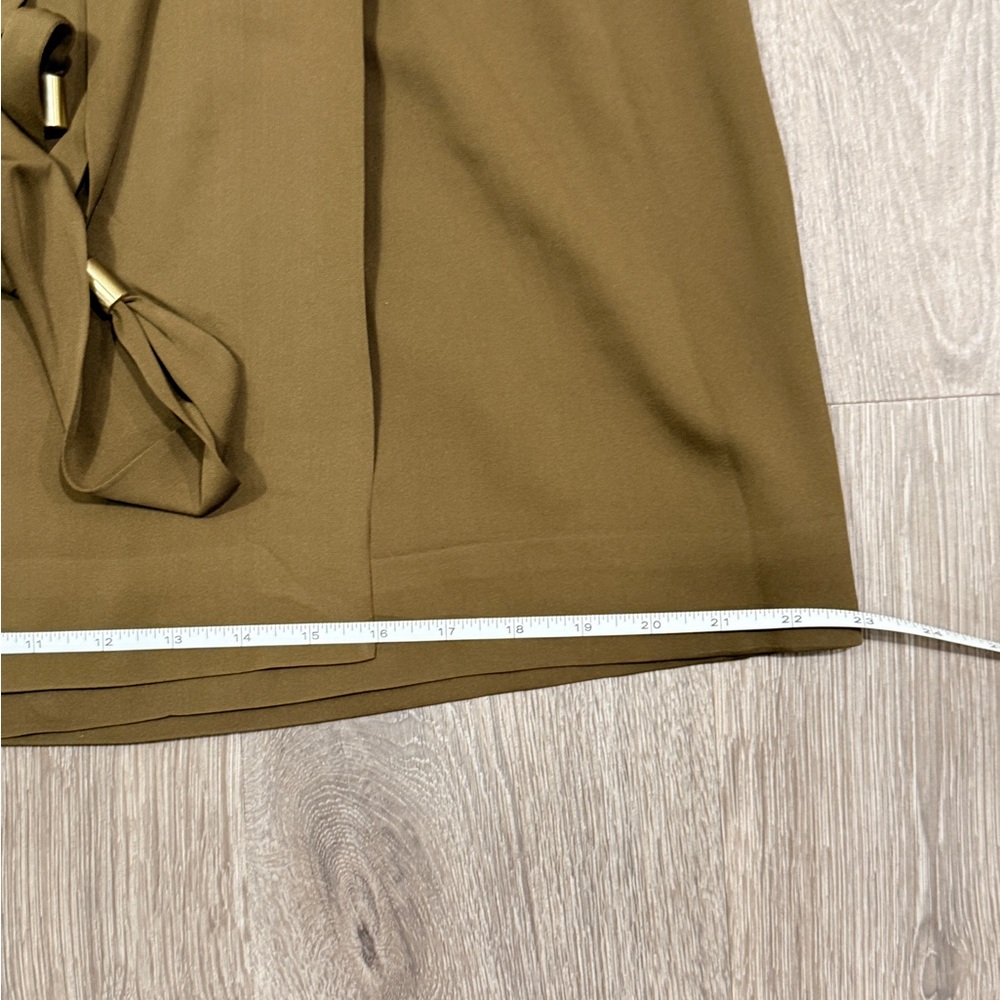 Diane Von Furstenberg Women’s Gwyneth Safari Olive Wrap Stretch Silk Dress Sze10 - Picture 10 of 16